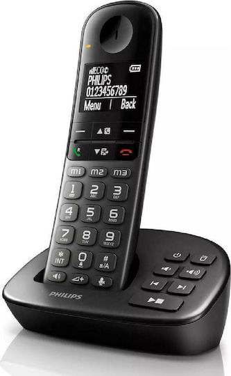 Philips XL4951DS/34 Cordless Phone with Greek Menu Black