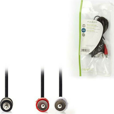 Nedis Καλώδιο 3,5 mm Stecker - RCA-Stecker Schwarz 2m (CAGP22200BK20)