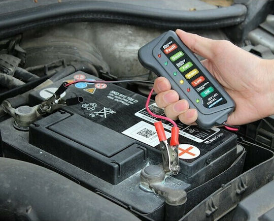 CNBJ 802 Ψηφιακό Battery Tester με Κροκοδειλάκια