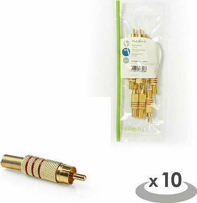 Nedis Conector RCA masculin 10buc