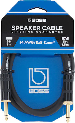 Boss Cable 6.3mm male - 6.3mm male 1.5m (BSC-5)