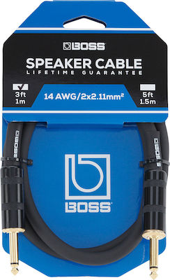 Boss Cable 6.3mm male - 6.3mm male 1m (BSC-3)