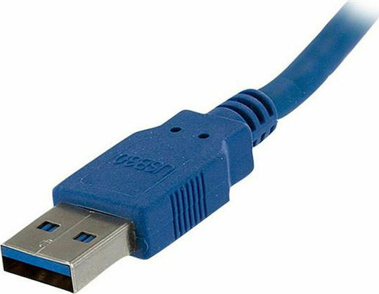StarTech USB 2.0 Cable USB-A male - USB-A female Μπλε 1m (USB3SEXT1M)