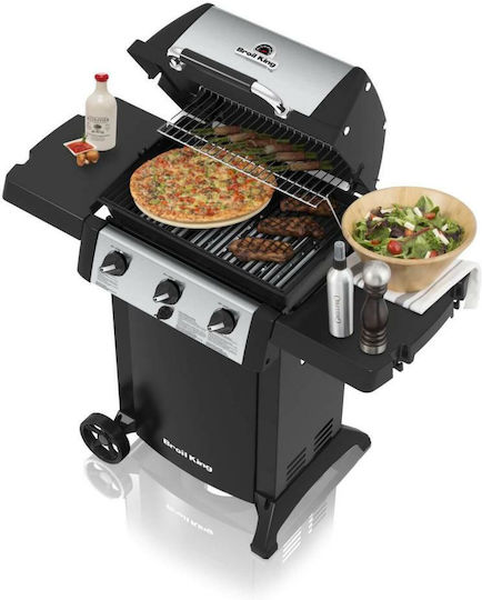 Broil King Gem 310 Grătar pe gaz Din fontă Grătar 55bucx34buccm cu 3 buc 6.9kW