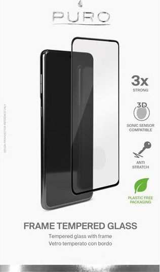 Puro Full Edge Full Face Tempered Glass Black (Galaxy S21 Ultra 5G)