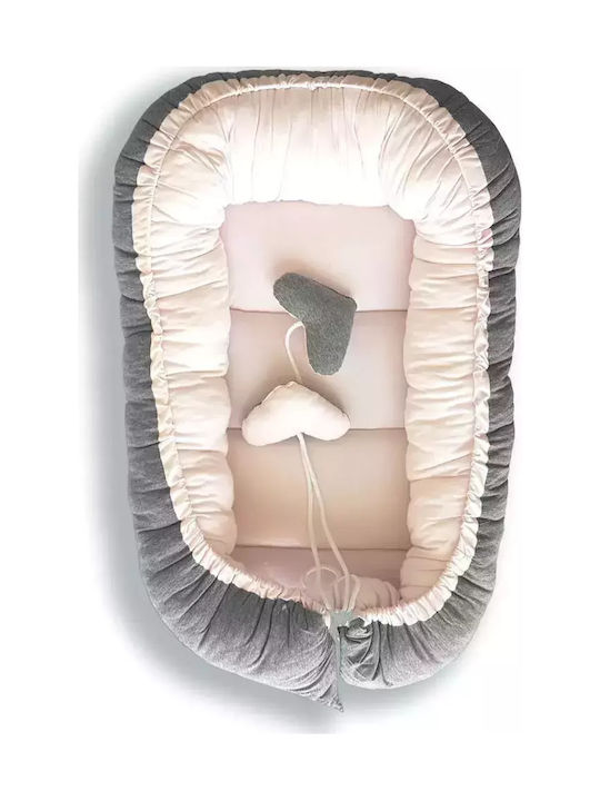 Tuttolina Cocoon Baby Nest Grey-Pink