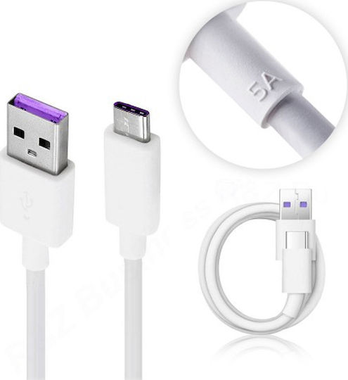 Huawei AP-71 Bulk USB 3.1 Cable USB-C male - USB-A Λευκό 1m 23906033 Bulk