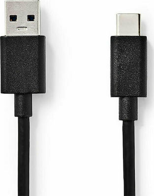 Nedis USB 3.1 Cable USB-C male - USB-A male Μαύρο 1.0m (CCGT61600BK10)