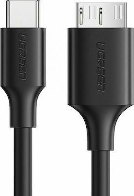 Ugreen Regular USB 3.0 Cable USB-C male - micro USB-B male Μαύρο 1m (20103)