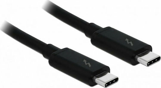 DeLock Thunderbolt 3 Cable 100W Μαύρο 1.5m (84846)