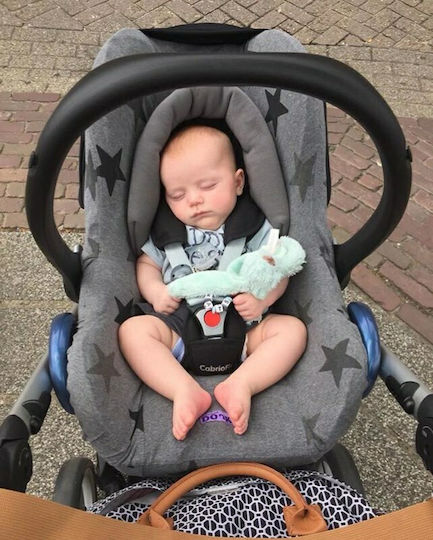 Dooky Car Seat Cover Stars Gray