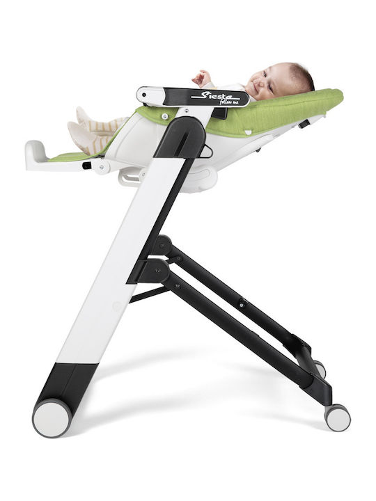 Peg Perego Siesta Αναδιπλούμενο Καρεκλάκι Φαγητού 2 in 1 με Ρυθμιζόμενο Ύψος Μπεζ