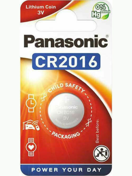 Panasonic Lithium Power Батерии За часовници CR2016 3V 2бр
