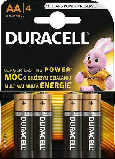 Duracell Simply Αλκαλικές Μπαταρίες AA 1.5V 4τμχ