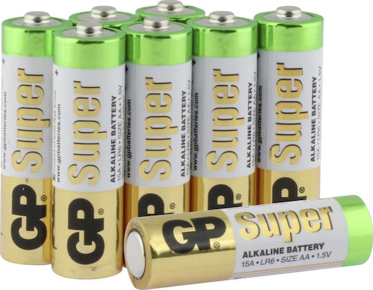 GP Batteries Super Alkaline Batterien AA 1.5V 8Stück