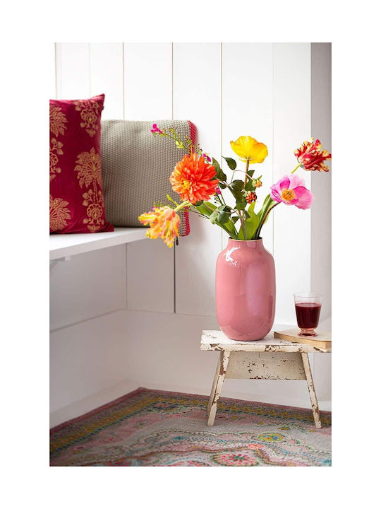 PiP Studio Διακοσμητικό Βάζο Μεταλλικό Blushing Birds Pink Φ10.5xΥ30cm