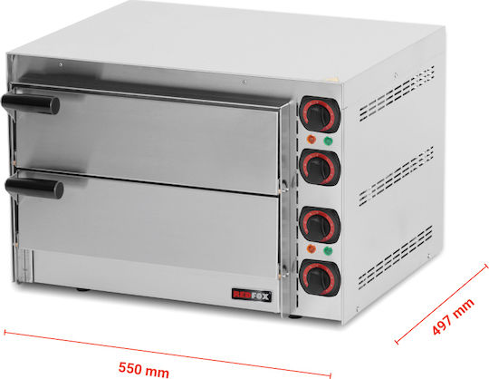 RM Gastro Electric Pizza Oven Firebrick 3kW 55x49.7x38cm