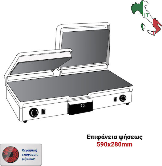 Milan Toast Profesional Sandwich Maker cu Suprafață Ceramică 17060