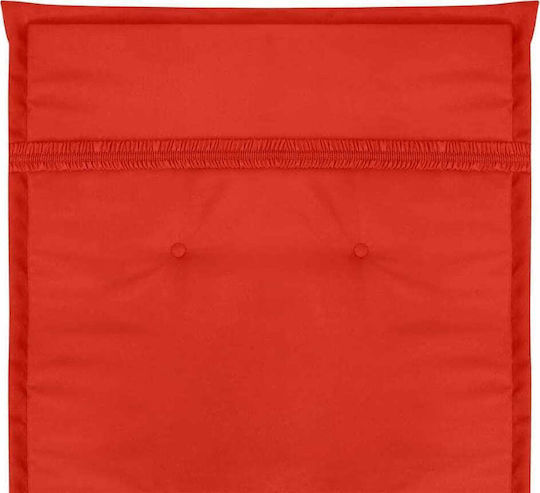 vidaXL Pernă Scaunului De Grădină Cu Spătar Roșie Waterproof 2 Bucăți 120x50 Cm