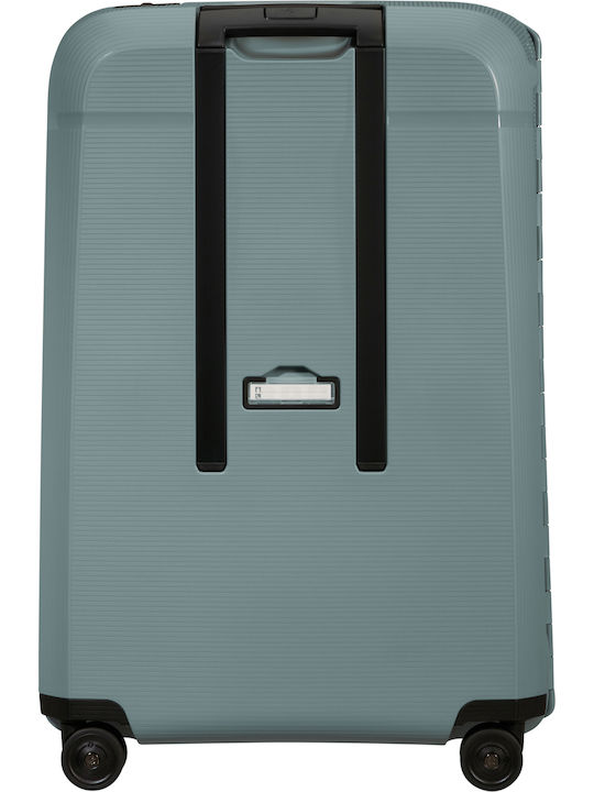 Samsonite Magnum Large Hard Ice Blue Suitcase With 4 Wheels Height 75cm
