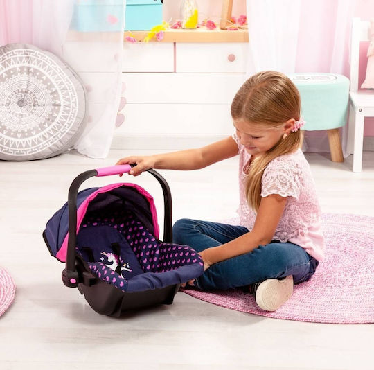 Bayer Design Baby Doll Accessories Car Seat Unicorn 37 cm (Various Designs) 1pc