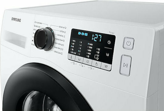 Samsung Πλυντήριο Ρούχων 7kg με Τεχνολογία Ατμού 1400 Στροφών Ecobubble WW70TA046AE/LE