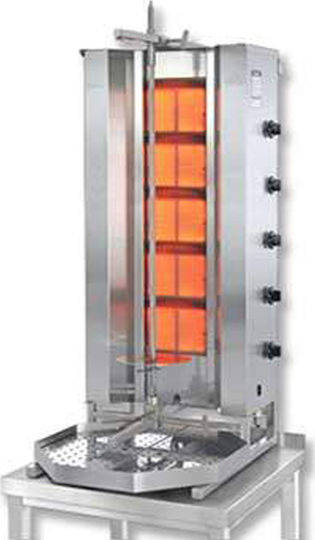 Potis Μηχανή Γύρου LPG GD 5 MU with Rotisserie for 120kg