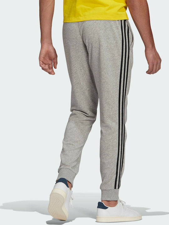 Essentials 3 Stripes Pantaloni de trening cu Elastic Gri