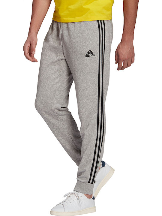 Essentials 3 Stripes Pantaloni de trening cu Elastic Gri