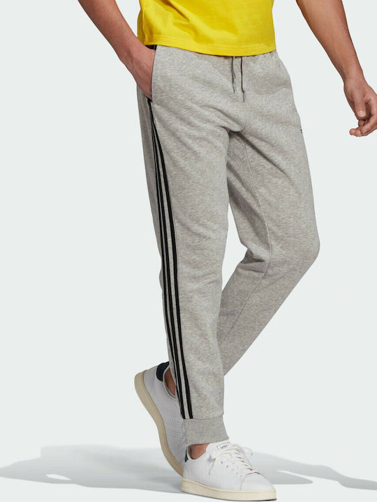 Essentials 3 Stripes Pantaloni de trening cu Elastic Gri