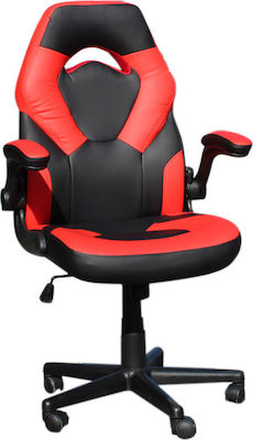 Klikareto 100-02632 Καρέκλα Gaming Δερματίνης Μαύρο/Κόκκινο