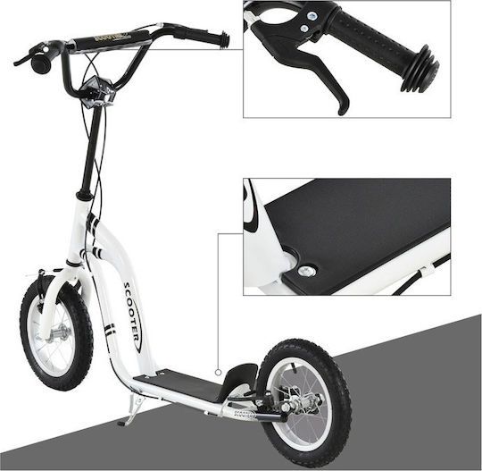 HomCom Kids Scooter Scooter 2-Wheel White
