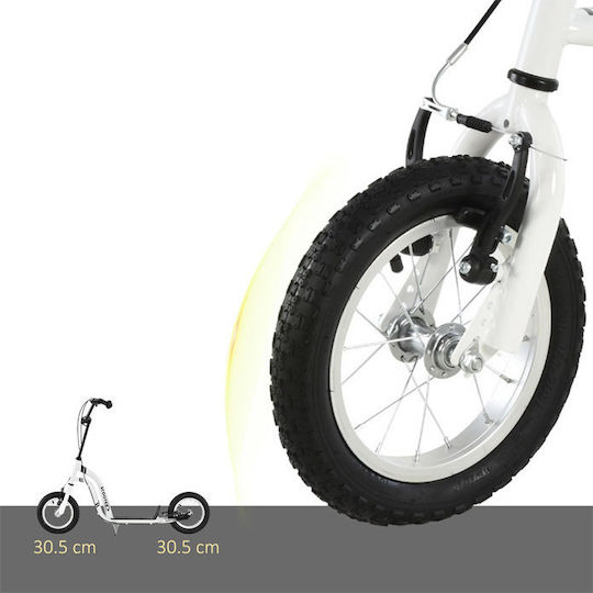 HomCom Kids Scooter Scooter 2-Wheel White