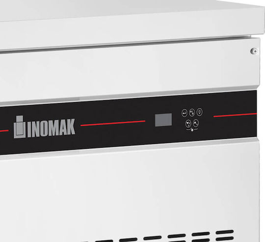 Inomak Ανοξείδωτο Ψυγείο Πάγκος 245lt με 3 Πόρτες και Ψυκτικό Μηχάνημα 0/+10°C Π179xΒ70xΥ64.3cm