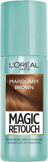 L'Oreal Paris Magic Retouch Προσωρινή Βαφή Μαλλιών σε Spray Mahogany Brown 75ml