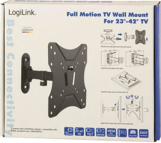 LogiLink BP0007 BP0007 Wall TV Mount with Arm up to 42" and 25kg