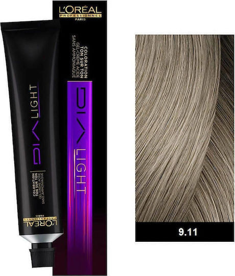 L'Oréal Professionnel Dia Light Toner Gel Χωρίς Αμμωνία 9.11 Milkshake Σαντρέ Βαθύ 50ml