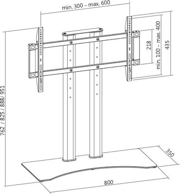 LogiLink BP0024 BP0024 TV Mount Floor up to 65" and 50kg