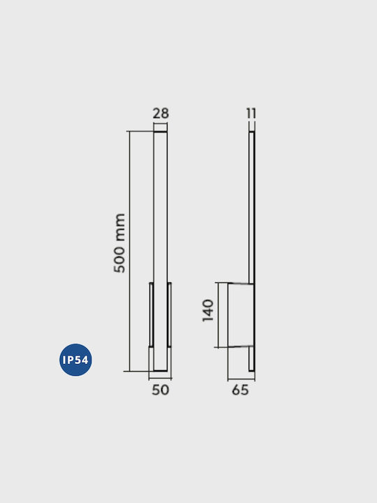 Trio Lighting Wall-Mounted Outdoor Ceiling Light LED IP54 7.5W with Warm White Light Double Beam