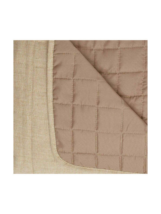 Borea Linen Pillowcase Oxford Quilted Grey 50x70cm.