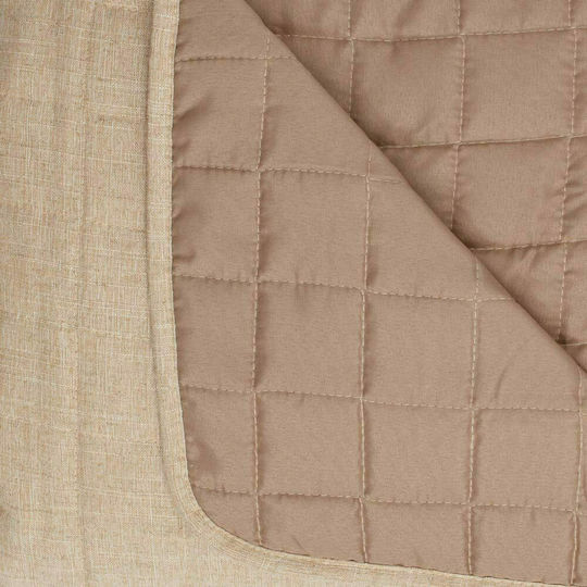 Borea Leinen Kissenbezug Oxford Gesteppt Grey 50x70cm.