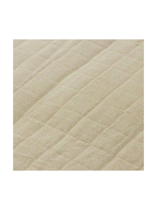 Borea Linen Pillowcase Oxford Quilted Grey 50x70cm.