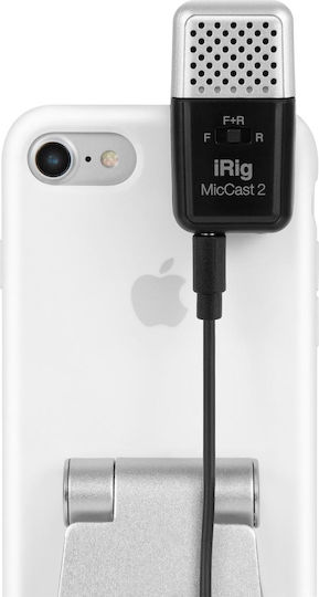 IK Multimedia iRig Mic Cast 2 Πυκνωτικό Μικρόφωνο Shock Mounted για Studio