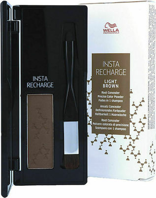 Wella Insta Recharge Professional Root Concealer Временна пудра за коса Light Brown 2.1гр