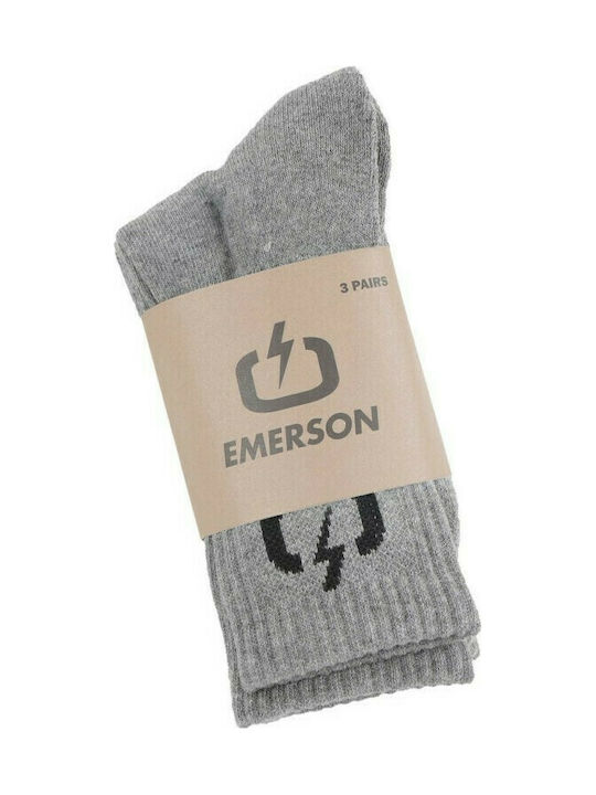 Emerson Unisex Κάλτσες Γκρι 3Pack