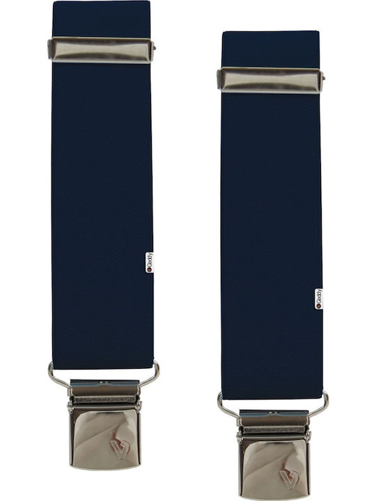 Victoria Suspender Monochrome Navy Blue