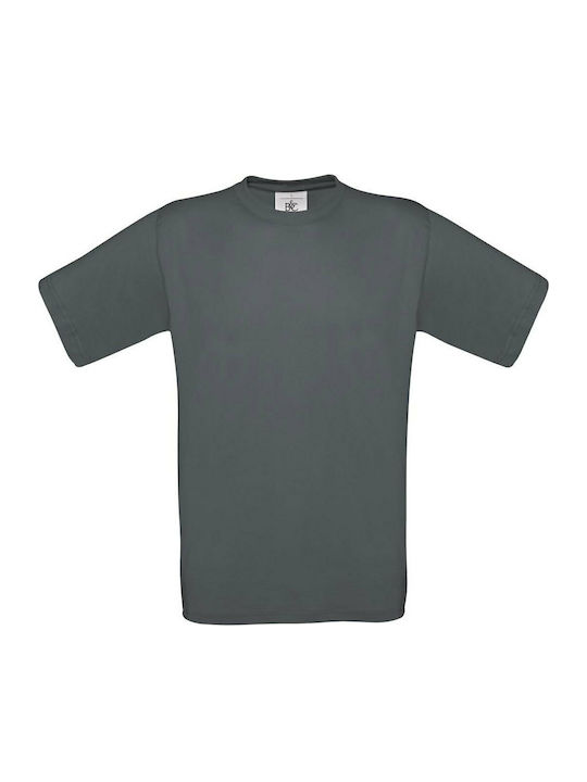 B&C Exact 150 Ανδρικό Διαφημιστικό T-shirt Κοντομάνικο Dark Grey B&C Exact 150 Ανδρικό Διαφημιστικό T-shirt Κοντομάνικο Dark Grey