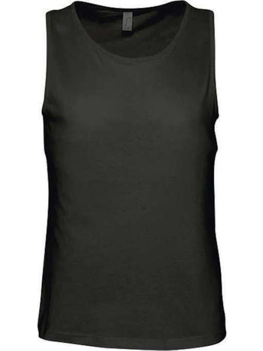 Sol's Justin Men's Sleeveless Promotional Blouse Black