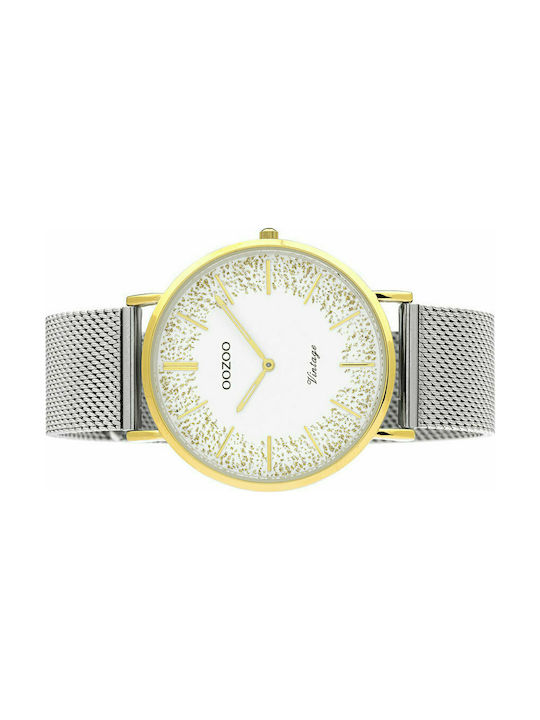 Oozoo Watch with Silver Metal Bracelet