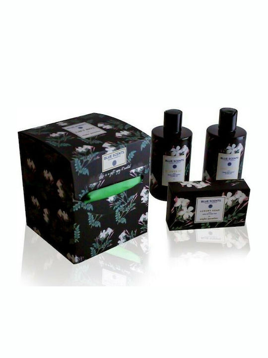 Blue Scents Night Jasmin Box Skin Care Set for Facial Cleaning & Body Cleaning Blue Scents Night Jasmin Box Skin Care Set for Facial Cleaning & Body Cleaning